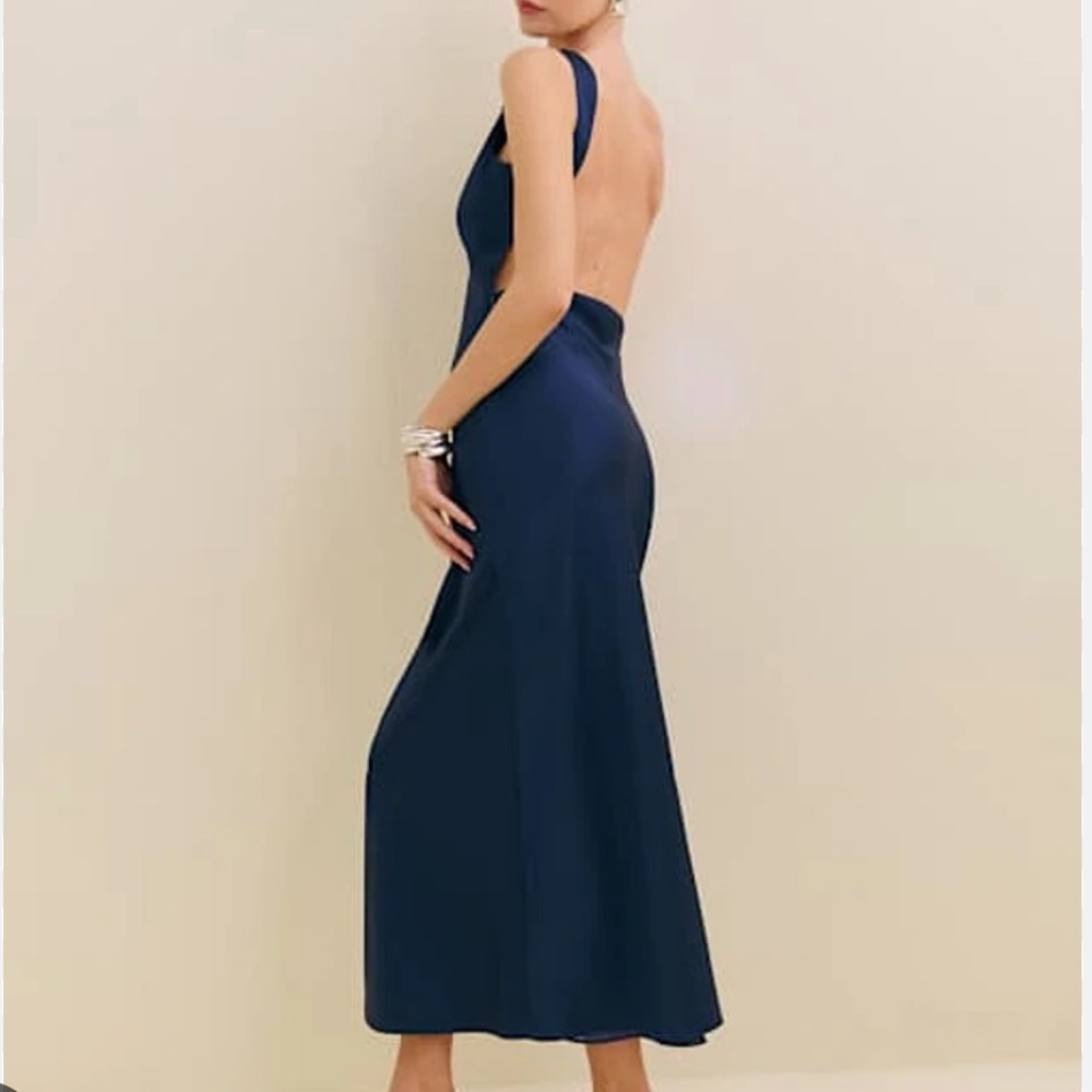 NEW NWT Reformation Corey Satin Dress - Picture 2 of 4